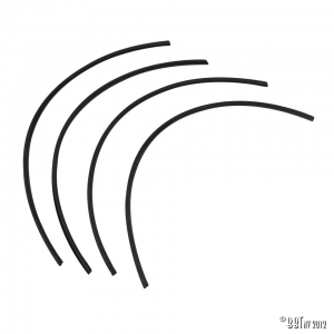 Bumperguard beadings, 4 pieces