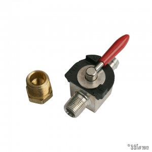 Fuel shut off valve for aluminium gas tank