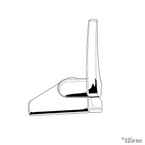 Vent wing lock Sedan & Convertible, right, each