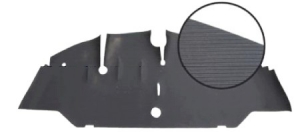 Front rubber floor mat