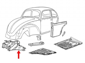 Frame head, complete