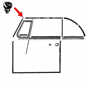 Guiding pin seal, as pair