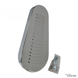 Pulley guard, with louvers