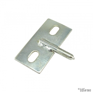 Rear seat backrest retaining catch mount, convertible, each