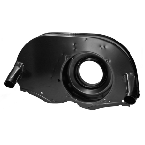 Fan shroud 'OE-style' for Type4 oilcooler, with ducts (Black)